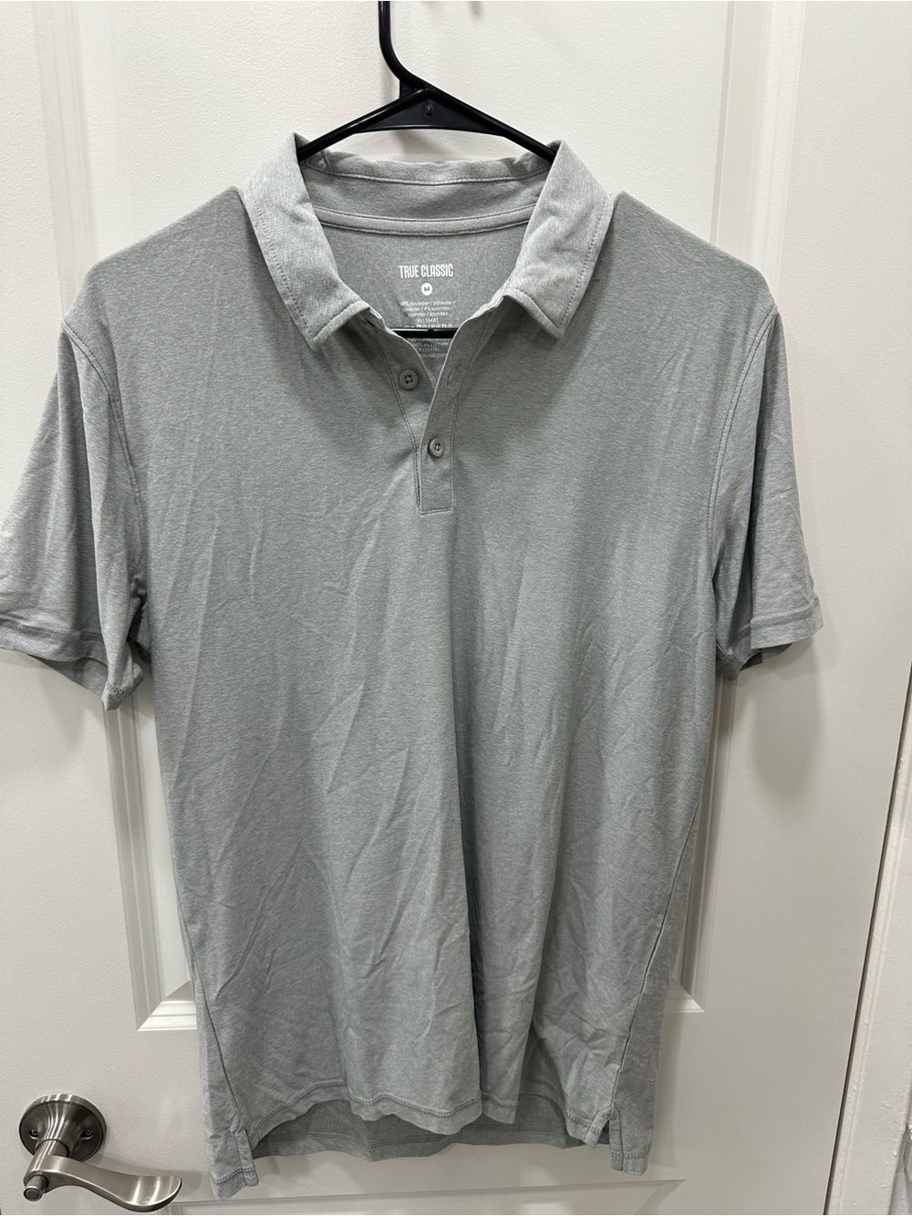 True Classic Men's Heather Gray Polo Shirt